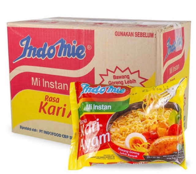 Indomie Kari Ayam / Mie Instan Kari Ayam / Indomie Kuah Rasa Kari Ayam