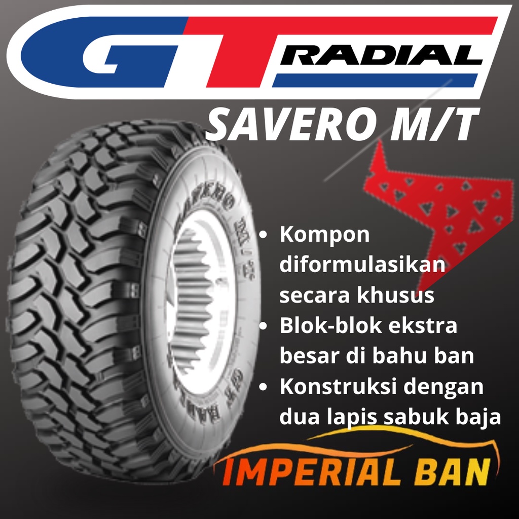 33 x 12.5 R15 GT Savero MT  Ban mobil 33