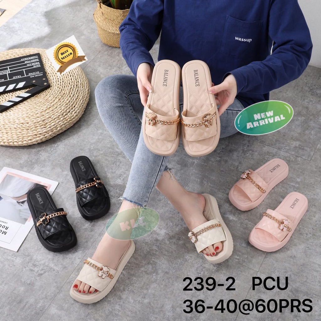 sandal karet jelly wanita sandal balance 239-2