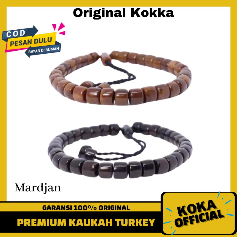 Gelang Tasbih Koka Motif Marjan 33 Butir | Gelang Kayu Kaokah Kaukah Kokkah Asli By Kokka Official