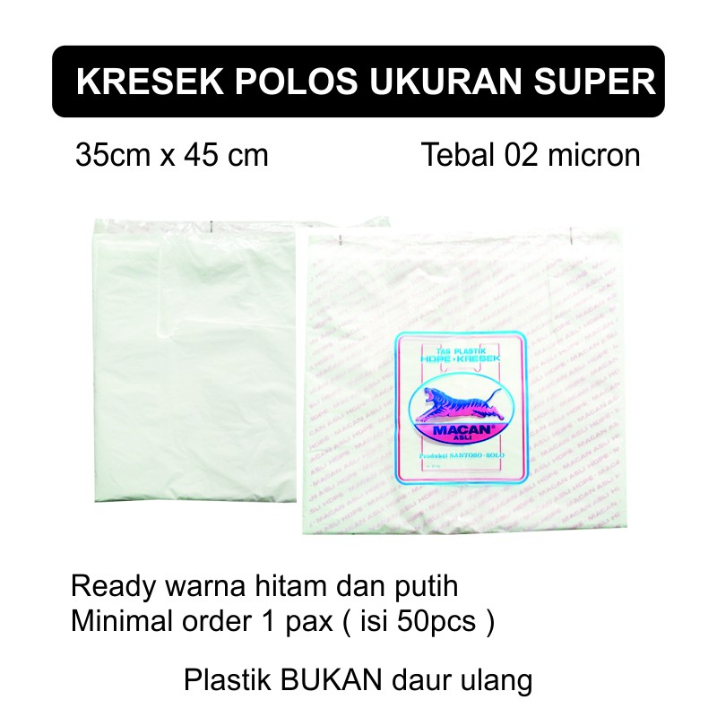 Kresek Polos Packing Tebal