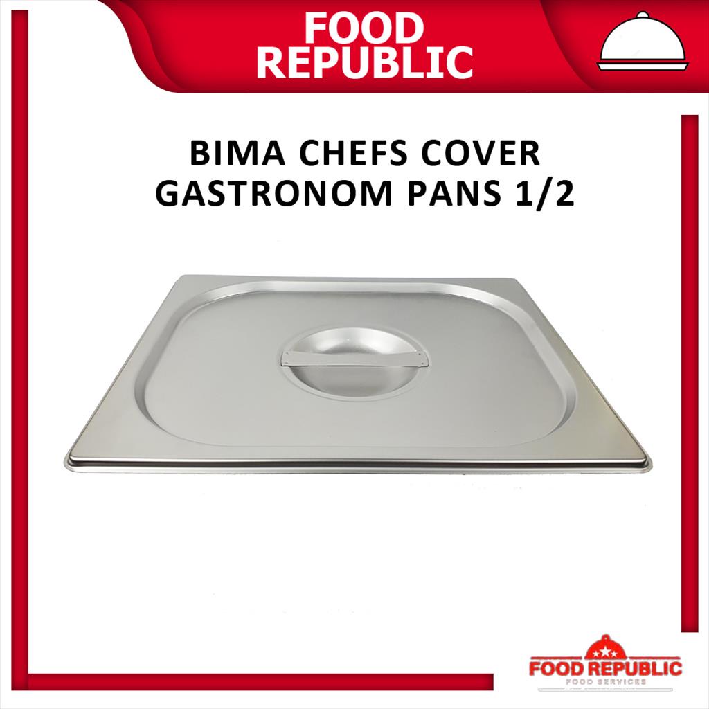 TUTUP BIMA GASTRONOM PAN 1/2 COVER FOOD PAN WADAH PRASMANAN STAINLESS