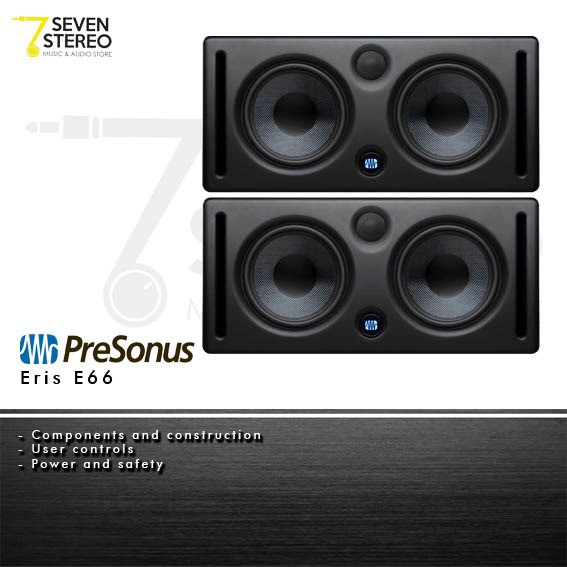 Presonus Eris E66 Active MTM Nearfield Speaker Monitors