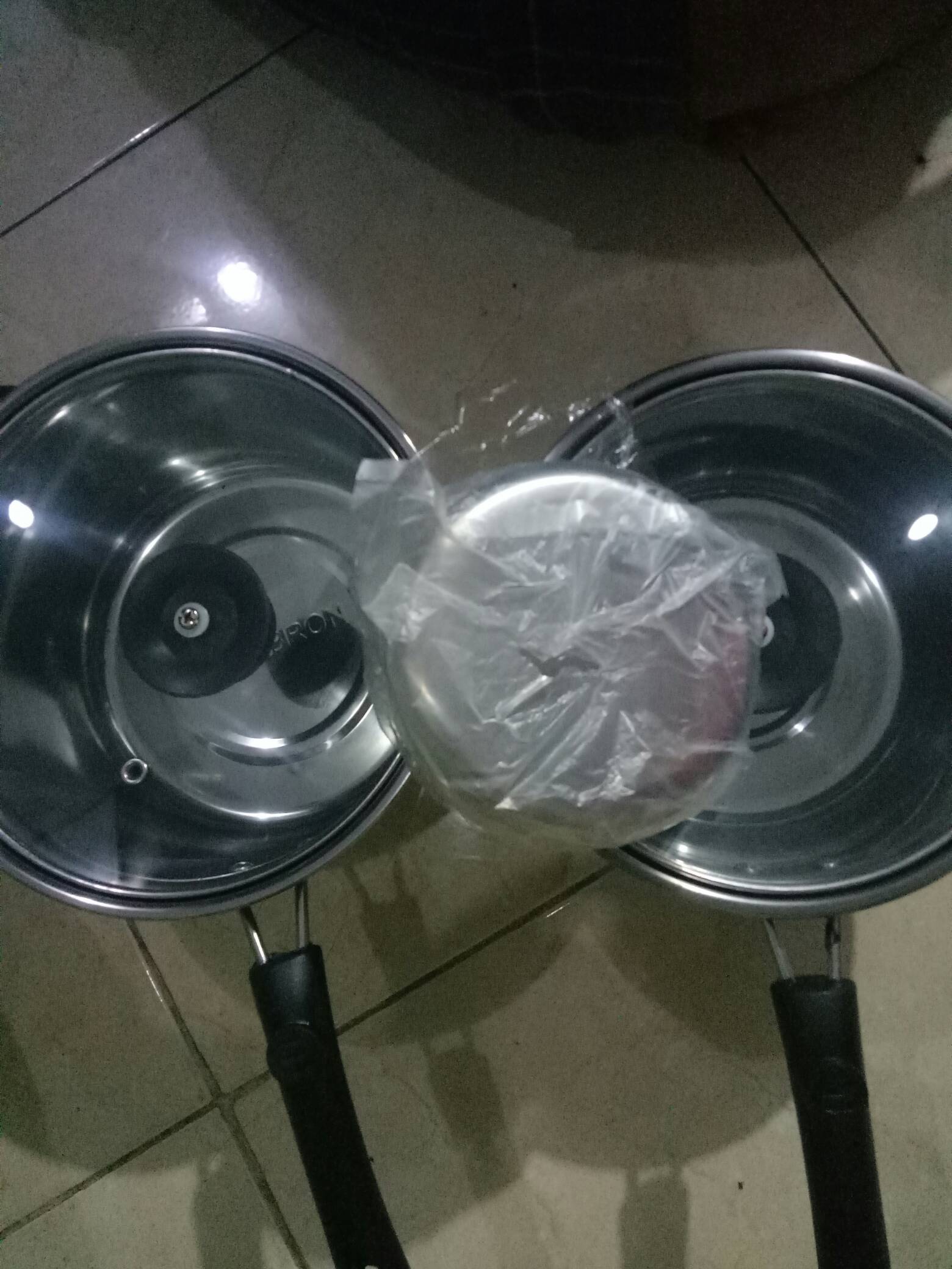 Panci Susu Milk Pot 20cm Tutup Kaca Stainless Steel Murah