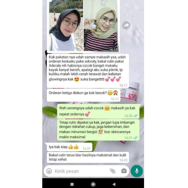 Terlaris [BONUS POUCH] ADORALY SKINCARE ORIGINAL - Skincare Kecantikan Wajah BPOM - Glowing Maksimal