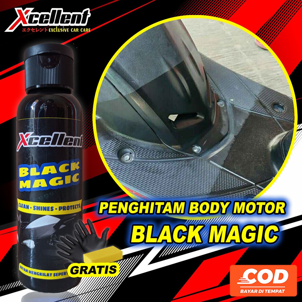 (COD)Penghitam Body Motor Dasboard Spakbor Knalpot Permanen AMPUH original 60ml