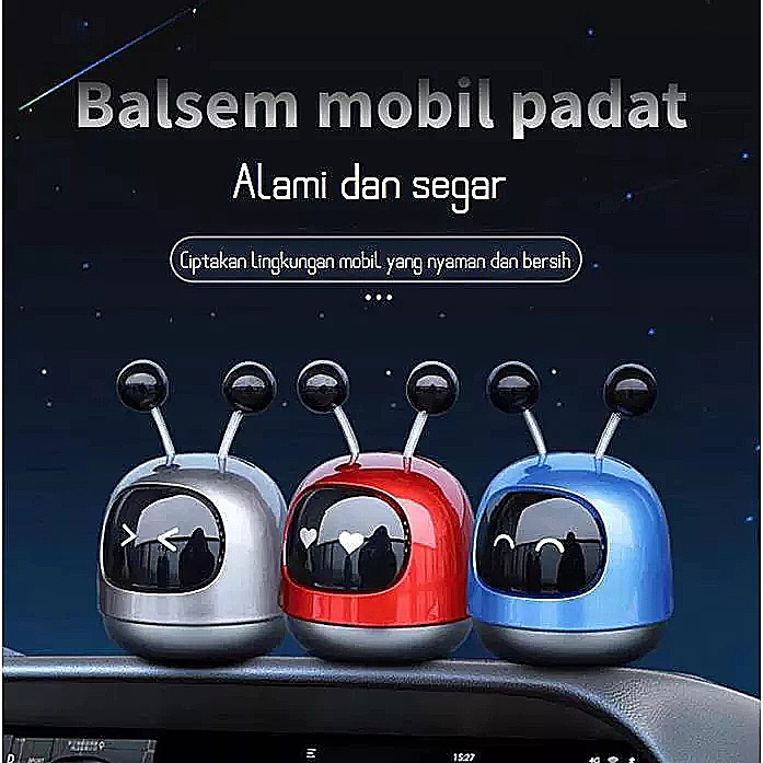 Mobil Dekorasi Robot pengharu mobil Parfum Mobil Aromaterapi Dekorasi Interior Mobil Dekorasi Tahan Lama Cahaya Wewangian Robot