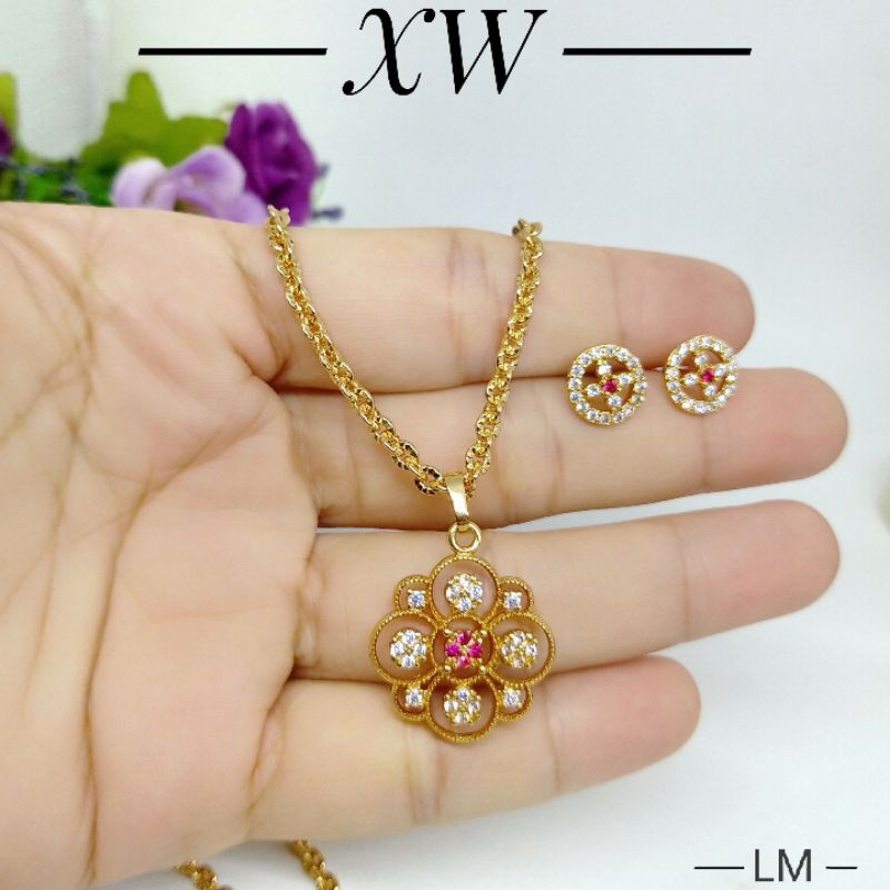 Set Kalung/Anting  mewah XW27112006