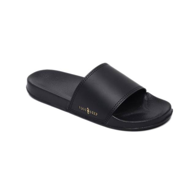 Sandal Casual cowok Hitam - Footstep Footwear