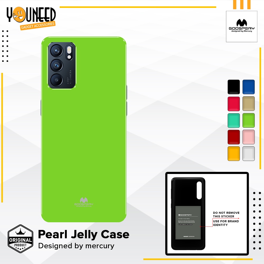 Casing Soft Case Oppo Reno 6 Pro 5G Goospery Pearl Jelly Case