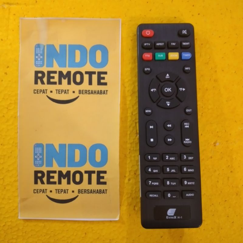 REMOTE PARABOLA SET TOP BOX RECEIVER TV EVINIX H-1 ORIGINAL