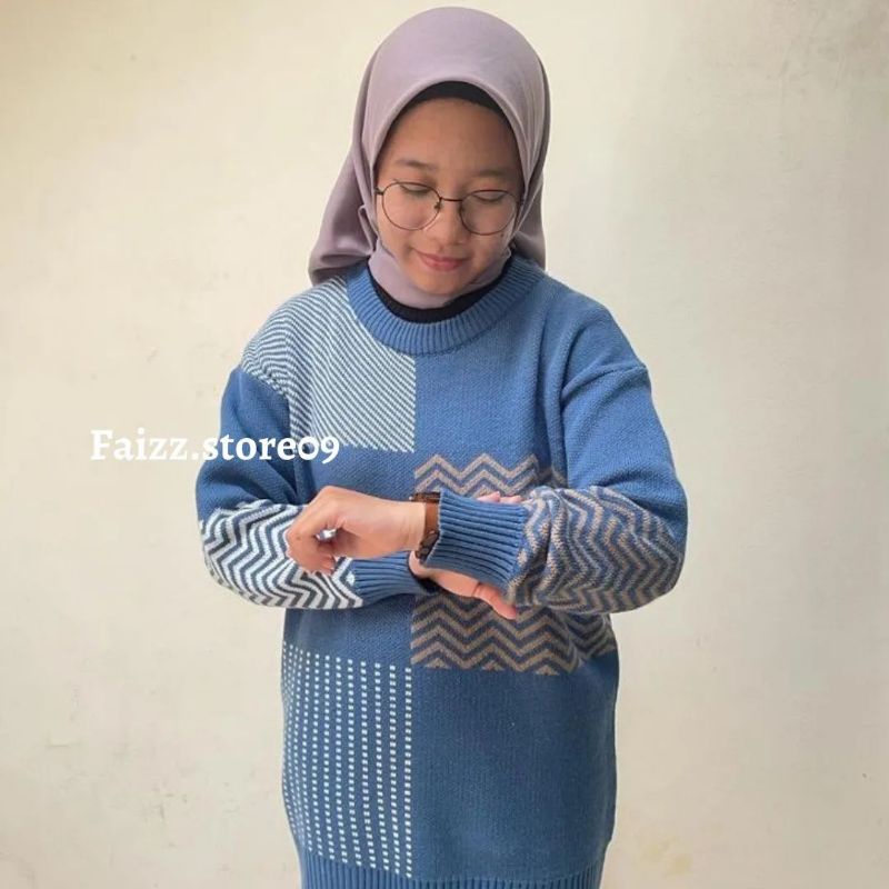 NAIRA SWEATER RAJUT OVERSIZE IMPORT PREMIUM/Atasan Blouse Rajut Oversize Wanita STORE09