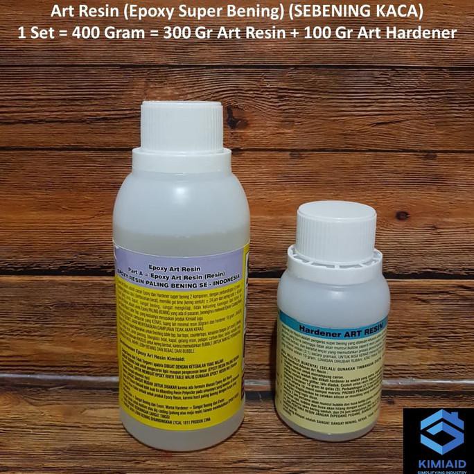 

Art Resin - 400 Gr - Epoxy Resin Bening - Resin Lycal Bening