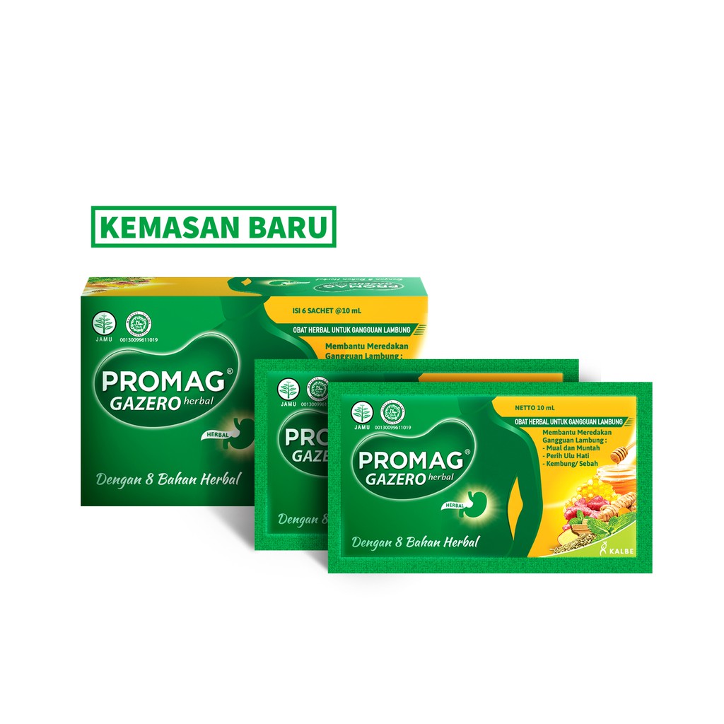 Promag Gazero  Obat  Herbal Untuk Gangguan Lambung Box Isi 6 