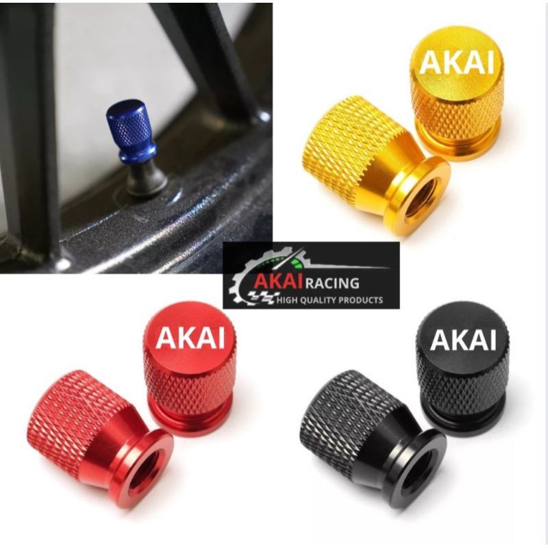 akai tutup pentil full cnc tutup pentil variasi sepeda motor 1set 2pcs UNIVERSAL