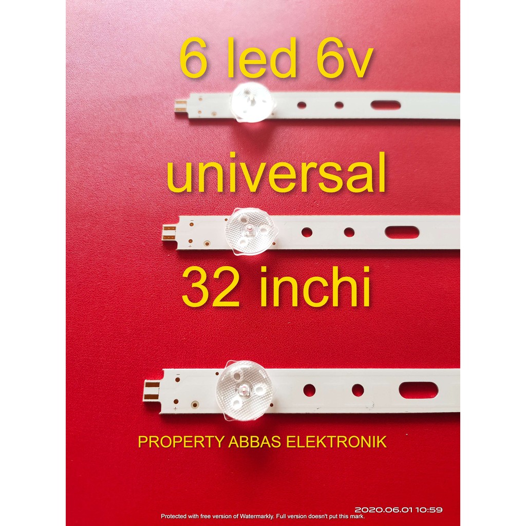 led backlight multi universal 32 inchi 6kancing 6 led 6v universal