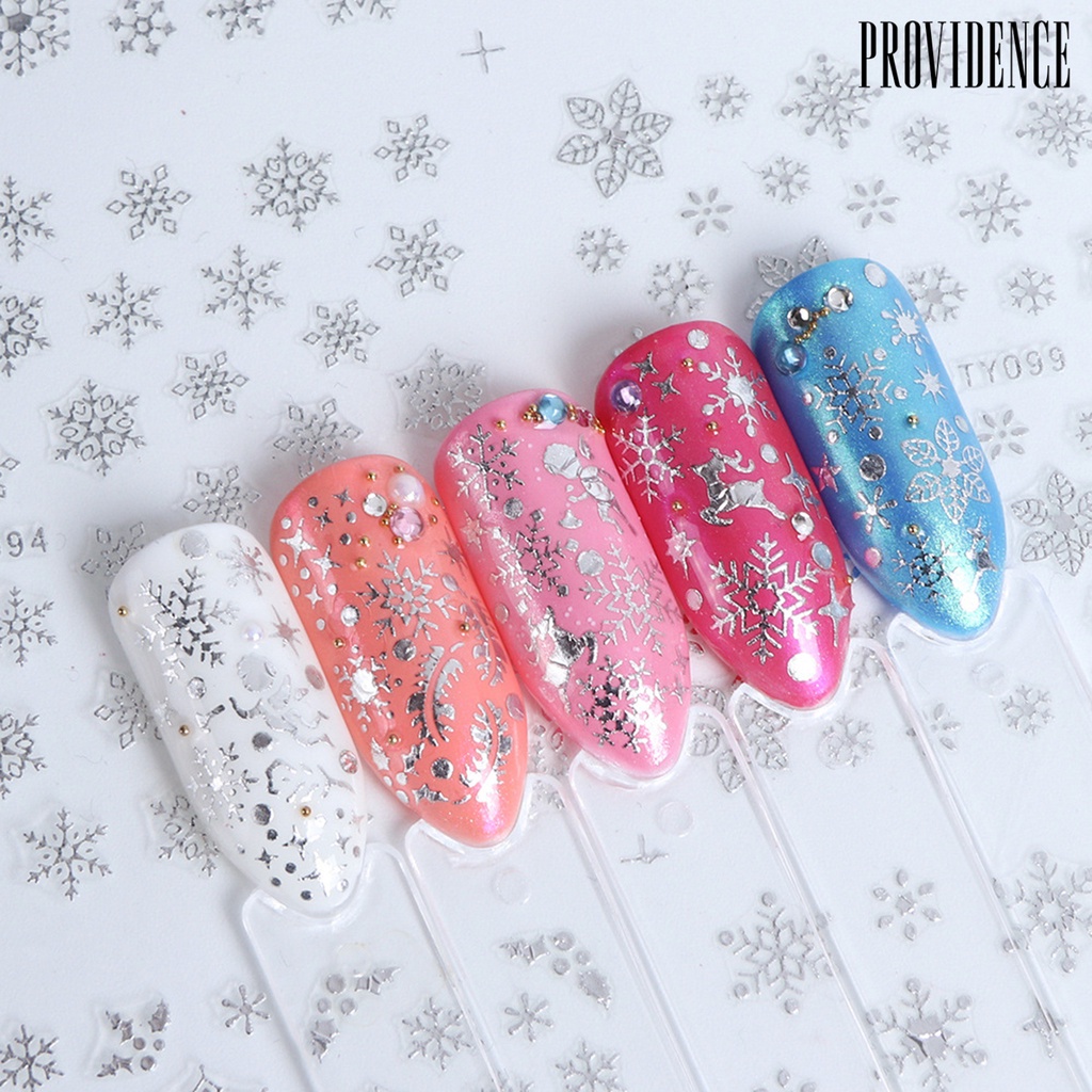 Providence Nail Sticker Christmas Patterns DIY Ultra Thin New Year Nail Art Design Winter Sliders for Female