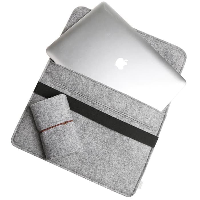 Tas Laptop Inateck Sarung Softcase Sleeve Wool Felt Belt 13 14 inch