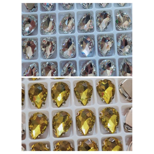 DIAMON CANGKANG TETES KACA 10x14 1PAPAN(48PCS)