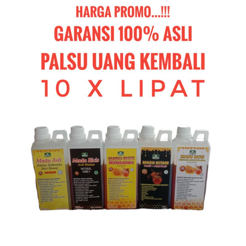 PROMO 1 Kg Madu murni Multiflora Madu Randu Madu Kaliandra Madu Hutan Madu Asli Hutan Madu hitam pahit ( Raw Honey )Madu Multi Flora Madu mentah Honeycomb madu peras Madu ricis Madu multi flora Madu murni asli nektar multiflora