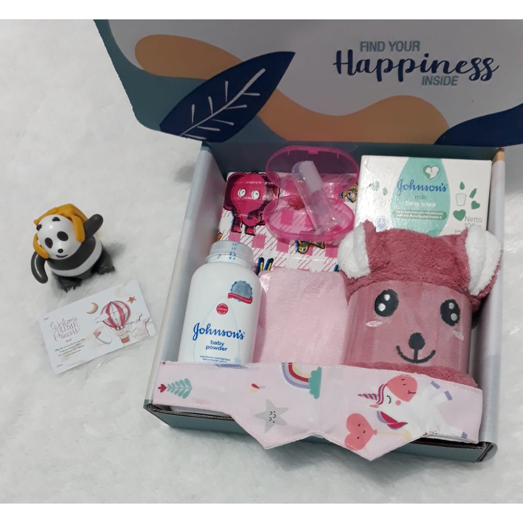 Hampers Bayi | kado bayi | baby hampers | perlengkapan mandi bayi | handuk bayi | paket mandi bayi