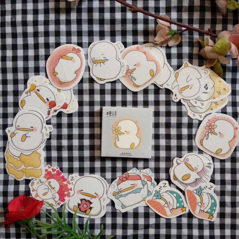 

45PCS STIKER BOX DECO KAWAII - LAZY DUCK