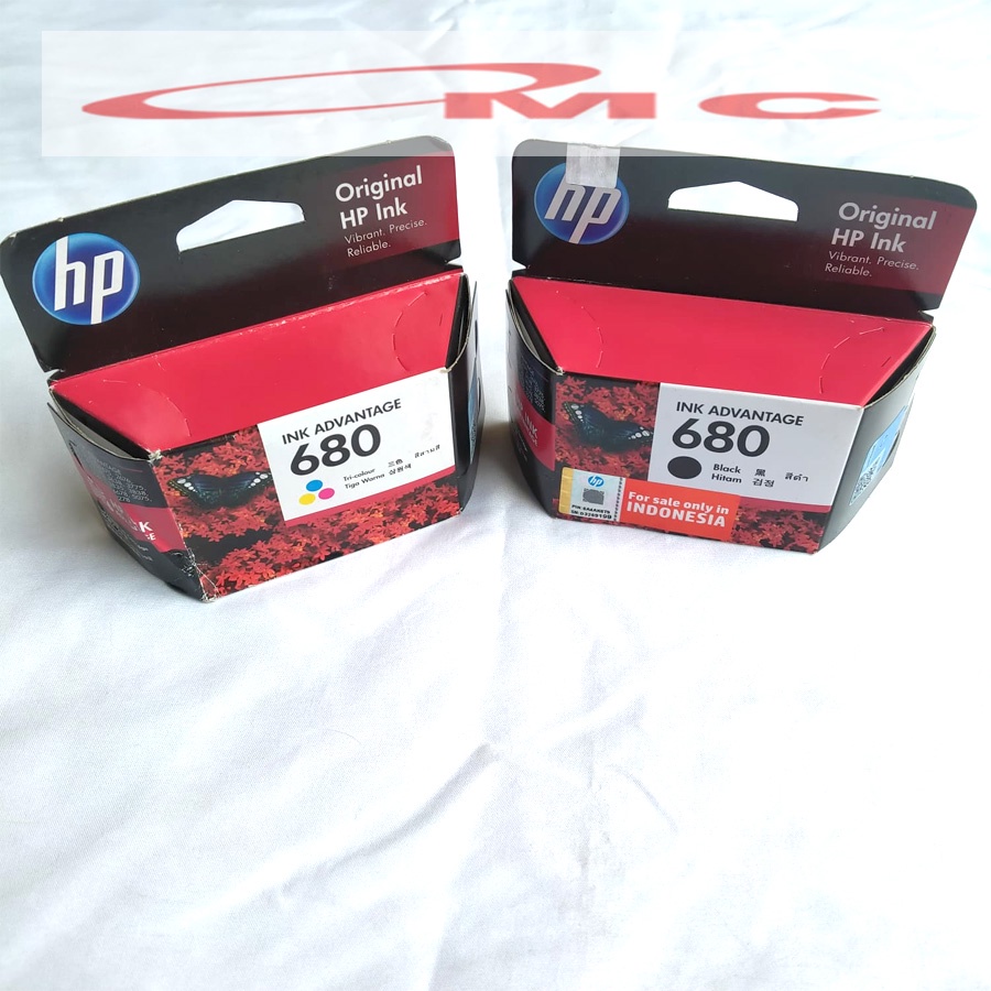 Tinta HP 680 Black &amp; Colour ORIGINAL (1 SET) Tinta HP