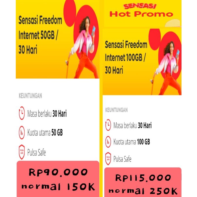 Kuota Indosat 50GB 100GB Kuota IM3 Unlimited Promo