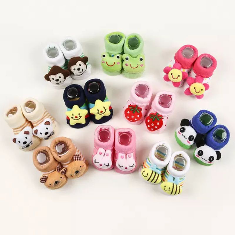 Kaos Kaki Bayi Rattle Bisa Bunyi Anti Slip M003