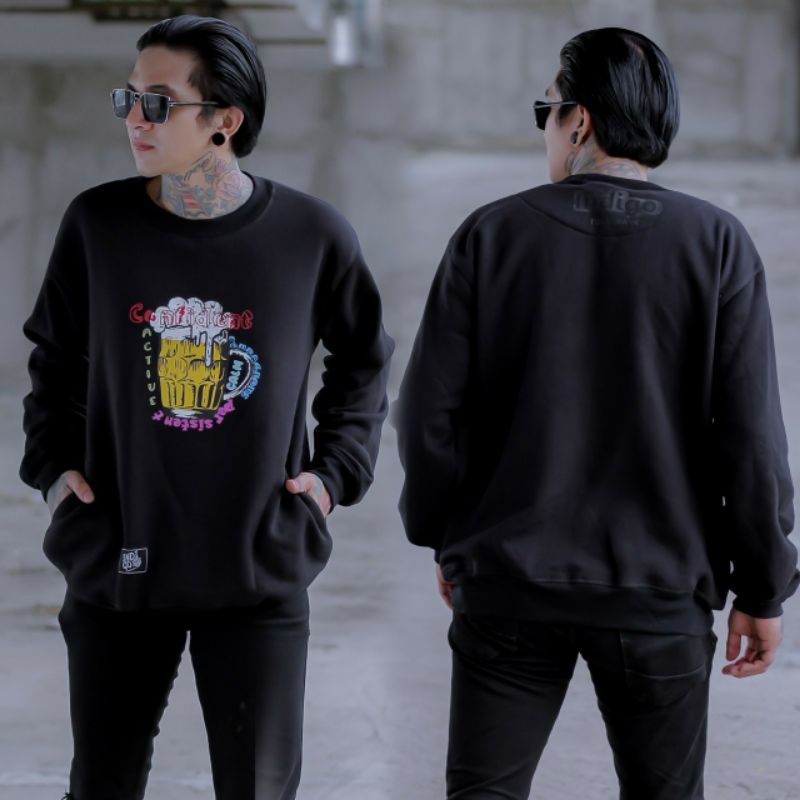 KMO Crewneck Crewnek Pria Wanita Cotton Premium