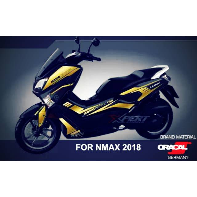 Cutting sticker yamaha NMAX 2019 hitam gold grafik glossy Cutting sticker yamaha NMAX 2019 hitam gold grafik glossy