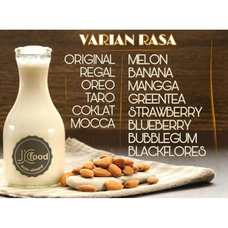 

milk almond dan pure almond