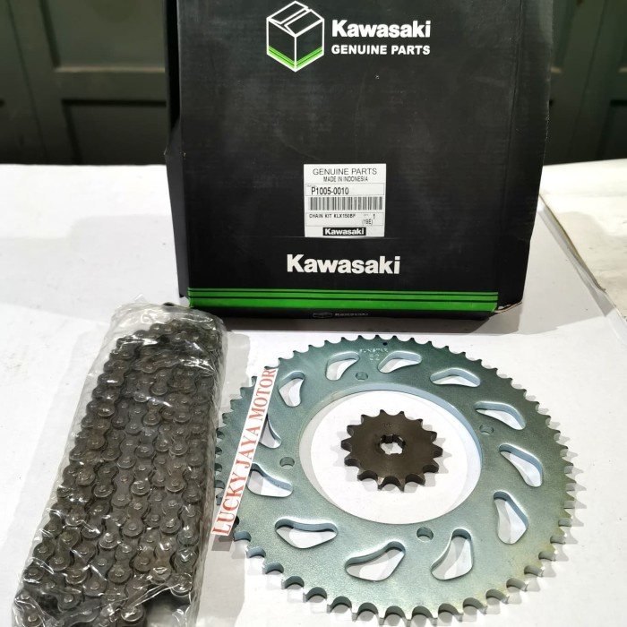 Gearset Girset chainkit gear gir set rantai Klx 150 BF Original