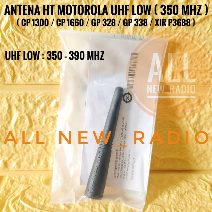 Lucu Antena Ht Motorola Cp1300 Cp1660 Gp328 Gp338 Xir P3688 Uhf 350 Uhf Low Gilaa!!!