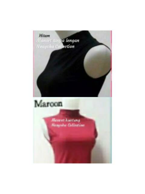 Manset buntung manset lekbong manset tanpa lengan bahan spandek rayon super