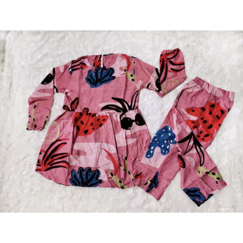 STELAN ANAK RAYON // ONE SET RAYON ANAK PEREMPUAN