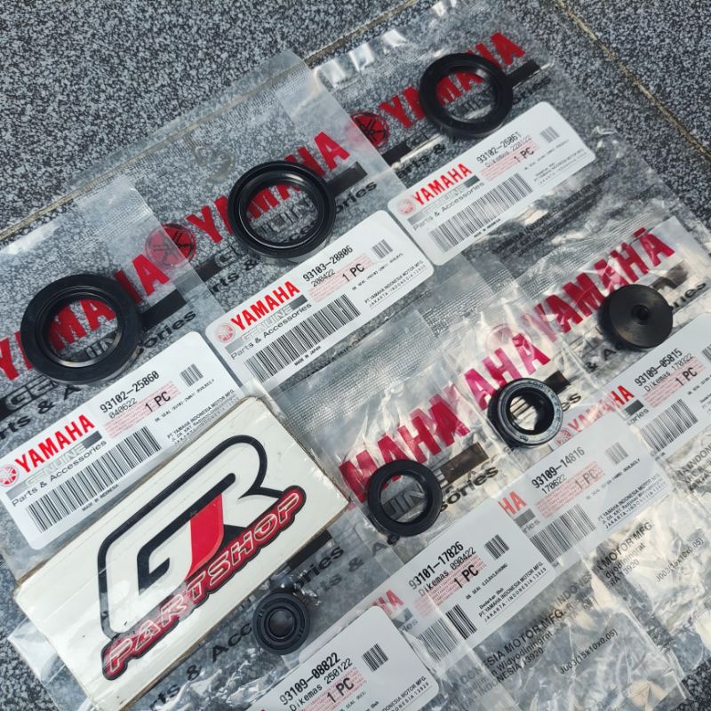 SEAL SET MESIN RX KING 7 BAGIAN ORIYGP RXKING RXK RX-KING SIL KRUK AS GIR GEAR DEPAN SELAH ENGKOL KICK STARTER OPERAN RPM KRUK AS KRUKAS STUT KOPLING ORIGINAL YAMAHA