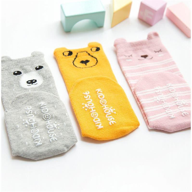 DODORY KS01 Kaos Kaki Panjang Bayi Karakter Anti Slip Socks Baby Animal