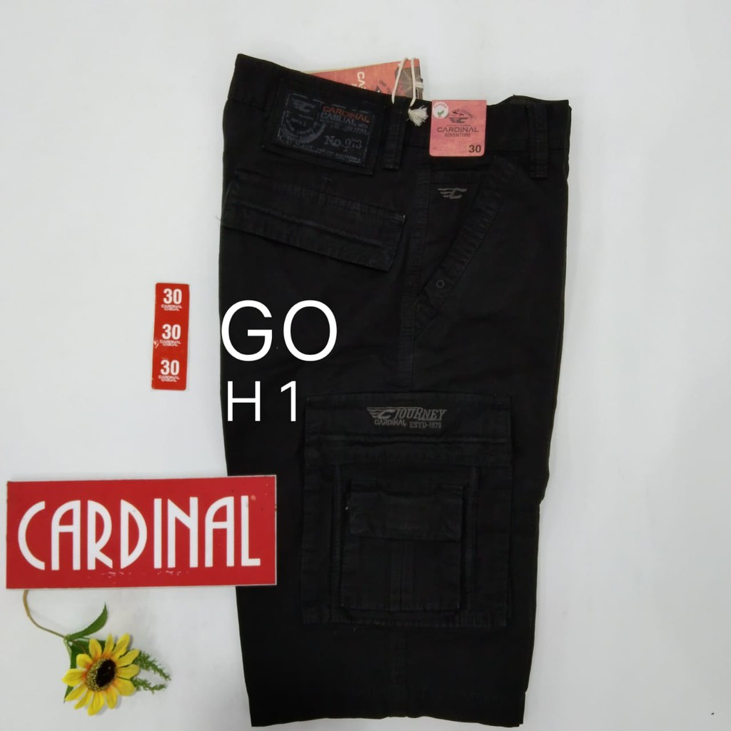 gof 30-KPL 2 CARDINAL KEMPOL CASUAL Celana Pendek Cowok Celana Kempol/Cargo Fashion Pria Bagus