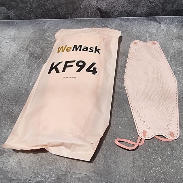 Masker KF94 Medis Warna Powder Pink