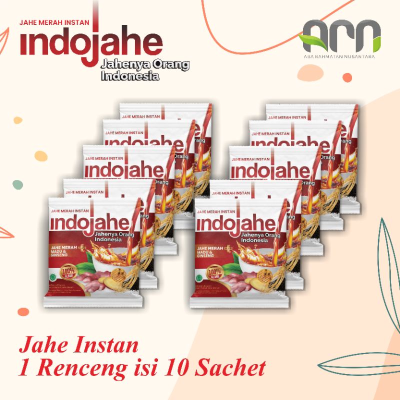 

Indojahe Jahe Instan (Renceng) Isi 10 Sachet