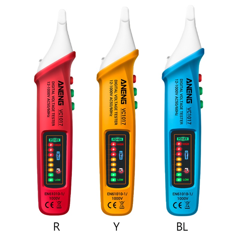 Btsg ANENG- VC1017 AC Voltage Detector Tester Meter 12V-1000v Non-Kontak