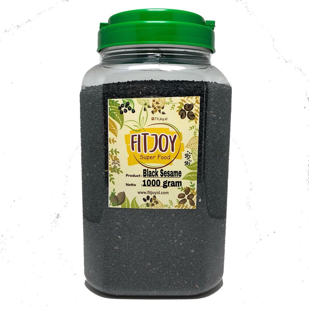 

Black Sesame Seed 1KG ( IN JAR) Biji Wijen Hitam 1 KG 1000 Gram Jar