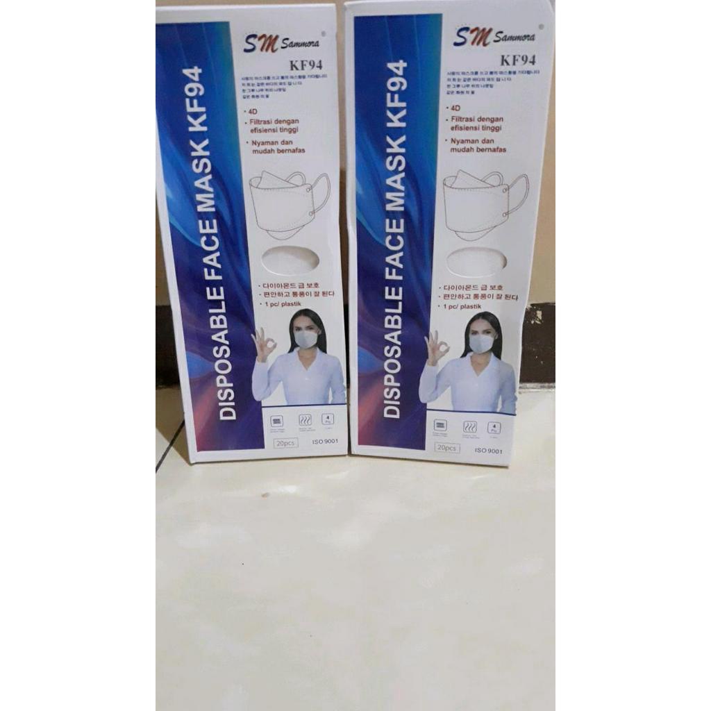 Masker KF94 Sammora Perbox isi 20 Pcs