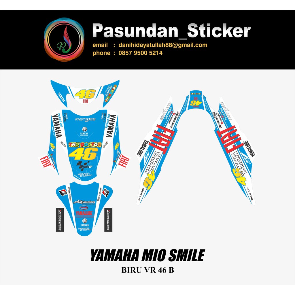 YAMAHA MIO SMILE BIRU VR 46 B