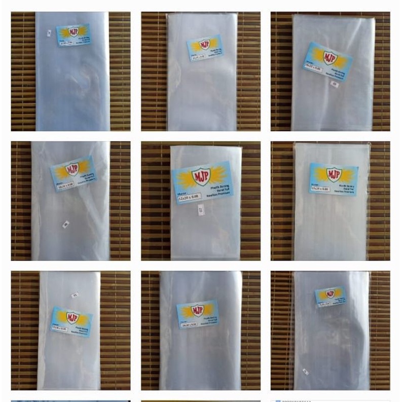 Plastik PP Bening MJP 25 KG Tebal 06 08 010 012 plastik kemasan bungkus snack