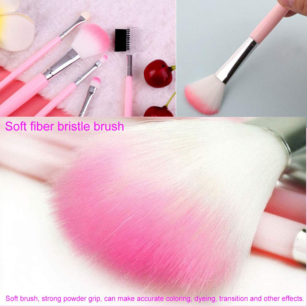 (GS) BRUSH MAKE UP SET 5 IN 1 KOSMETIK ,BRUSH MAKE UP KIT