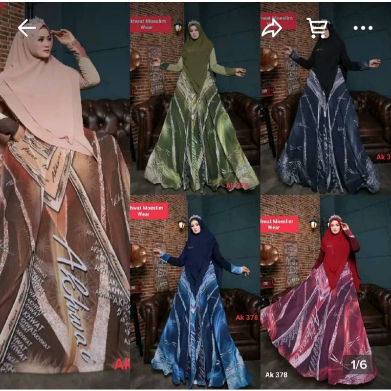 Akhwat Syari/Set Syari ori Branded Premium Akhwat/Akhwat Syari Sultan/Syari Mewah/Gamis Lebaran/Gami