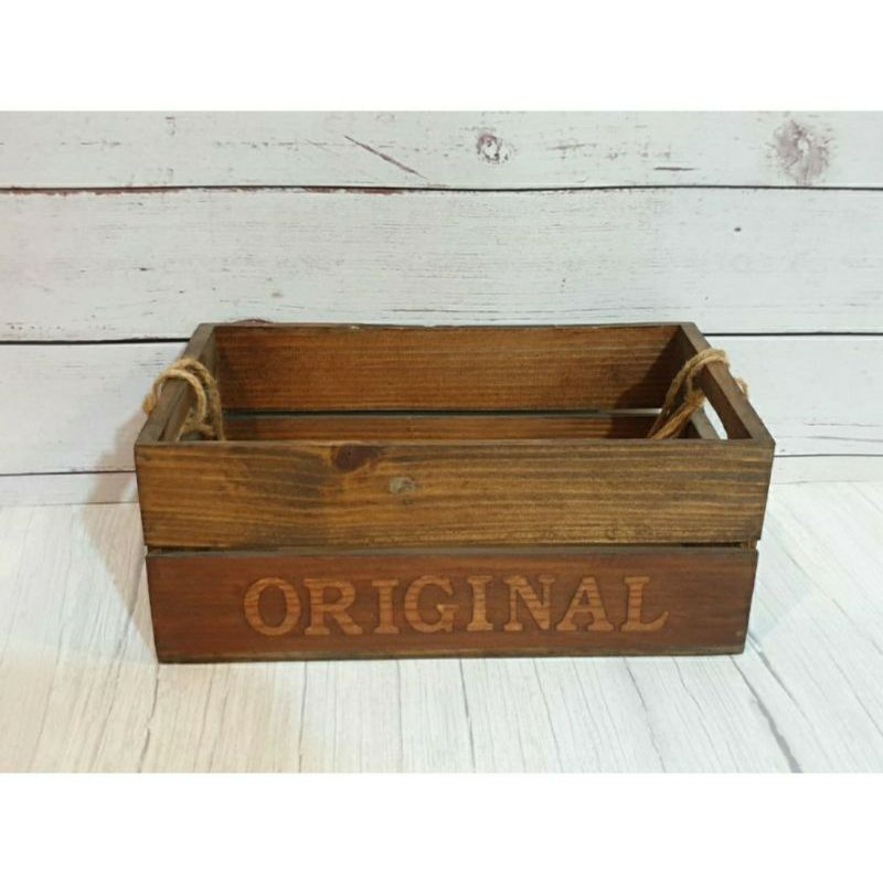 PAJANGAN HIASAN WOOD TEA BOX 22.5 x 17 x 5 cm