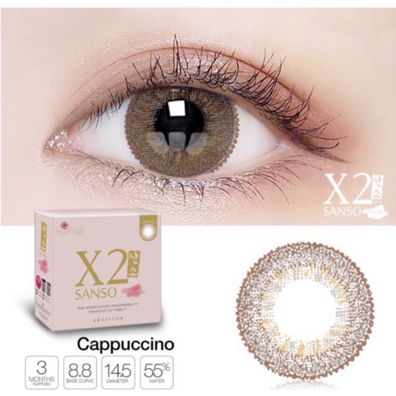 Softlens X2 Sanso Color by Exoticon MINUS (0,50 - 9,00) dia 14,5